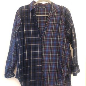 Plaid oversized shirt